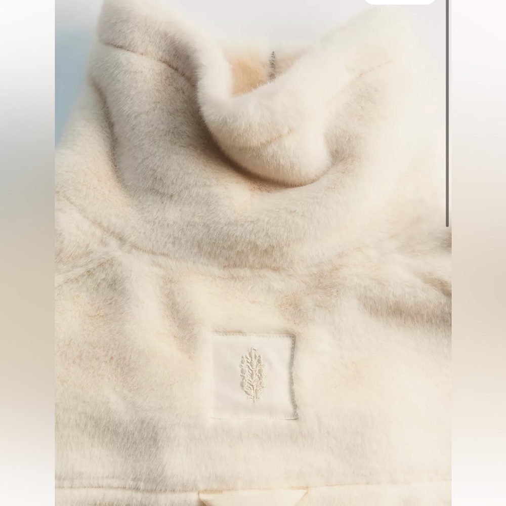AMAZING DEAL!!🔥🔥🔥Free People Alpine Faux Fur Half Zip.Worn 1 time! Noflaws! - Picture 4 of 5